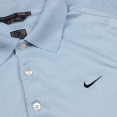 Nike Tiger Woods Vintage Polo Glanz - Farbe: LightSkyBlue - Größe: M - VintageR2