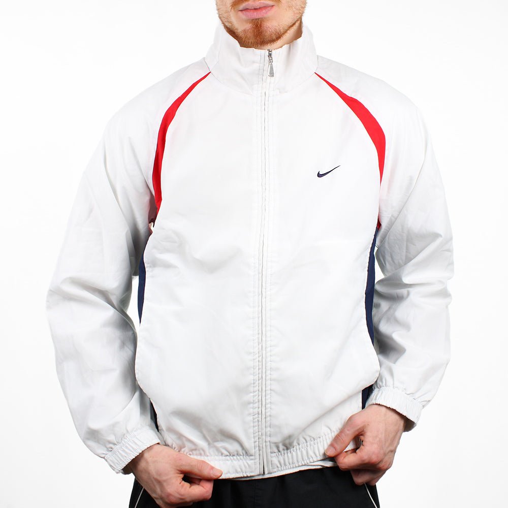 Nike Trainingsjacke Solo Swoosh - Farbe: White - Größe: M - VintageR2