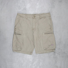 Nike Vintage Cargo Shorts Solo Swoosh - Farbe: Beige - Größe: M - VintageR2