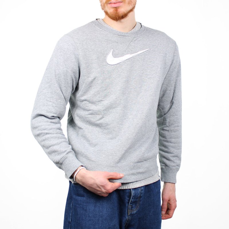 Nike Vintage Center Swoosh Sweater - Farbe: Grey - Größe: S - VintageR2