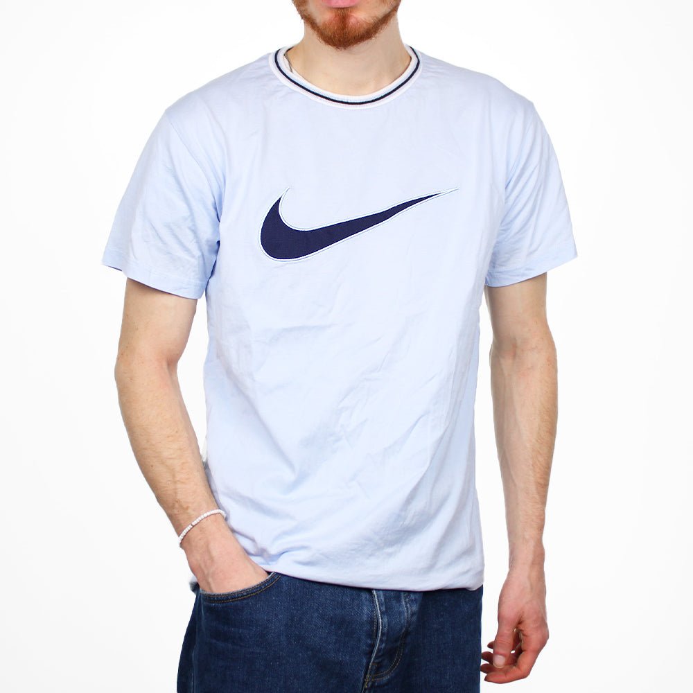 Nike Vintage Center Swoosh T-Shirt - Farbe: LightSkyBlue - Größe: L - VintageR2