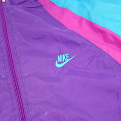 Nike Vintage Colorblock Trackjacket - Farbe: Purple - Größe: XXL - VintageR2