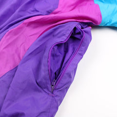 Nike Vintage Colorblock Trackjacket - Farbe: Purple - Größe: XXL - VintageR2