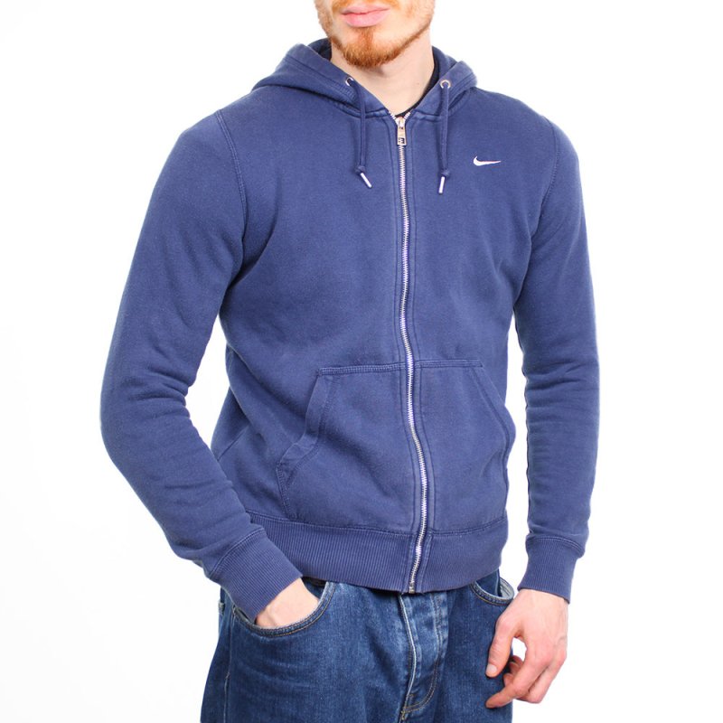 Nike Vintage Hoodie Sweatjacke - Farbe: Navy - Größe: S - VintageR2