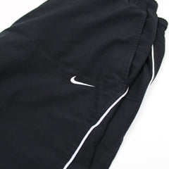 Nike Vintage Shorts Schwarz Weiß gestreift - Farbe: Black - Größe: M - VintageR2