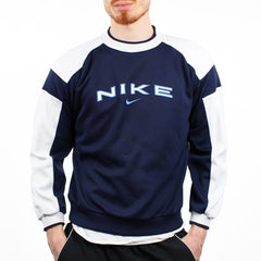 Nike Vintage Spelllout Pullover - Farbe: Navy - Größe: S - VintageR2