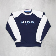 Nike Vintage Spelllout Pullover - Farbe: Navy - Größe: S - VintageR2
