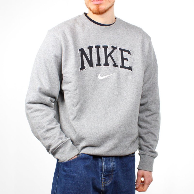 Nike Vintage Spellout College Sweater - Farbe: Grey - Größe: L - VintageR2