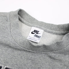 Nike Vintage Spellout College Sweater - Farbe: Grey - Größe: L - VintageR2