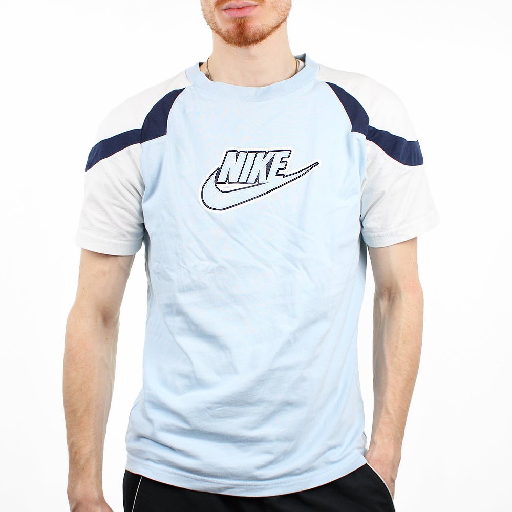 Nike Vintage Spellout T - Shirt - Farbe: LightSkyBlue - Größe: M - VintageR2