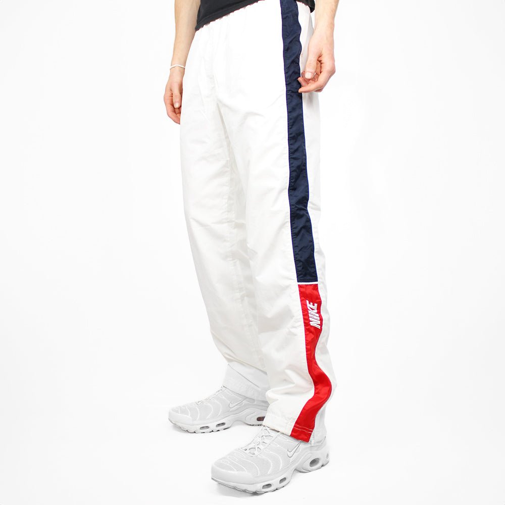 Nike Vintage Spellout Trackpants - Farbe: White - Größe: M - VintageR2