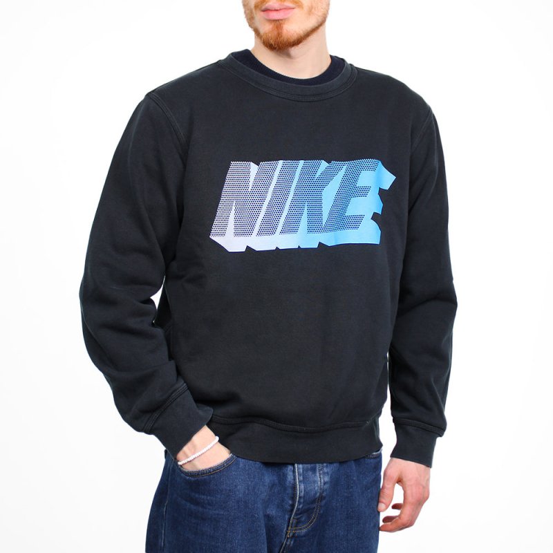 Nike Vintage Sweater 3D Print - Farbe: Black - Größe: L - VintageR2