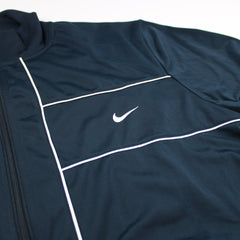 Nike Vintage Trackjacket Solo Swoosh Streifen - Farbe: Navy - Größe: L - VintageR2