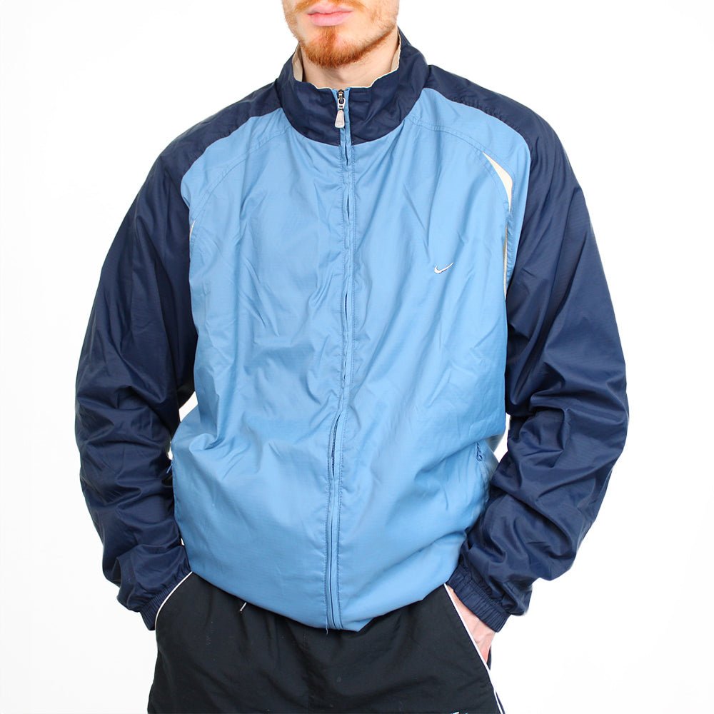 Nike Vintage Trackjackets Solo Swoosh - Farbe: LightSkyBlue - Größe: XXL - VintageR2