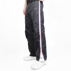 Nike Vintage Trackpants gestreift solo swoosh - Farbe: Black - Größe: M - VintageR2
