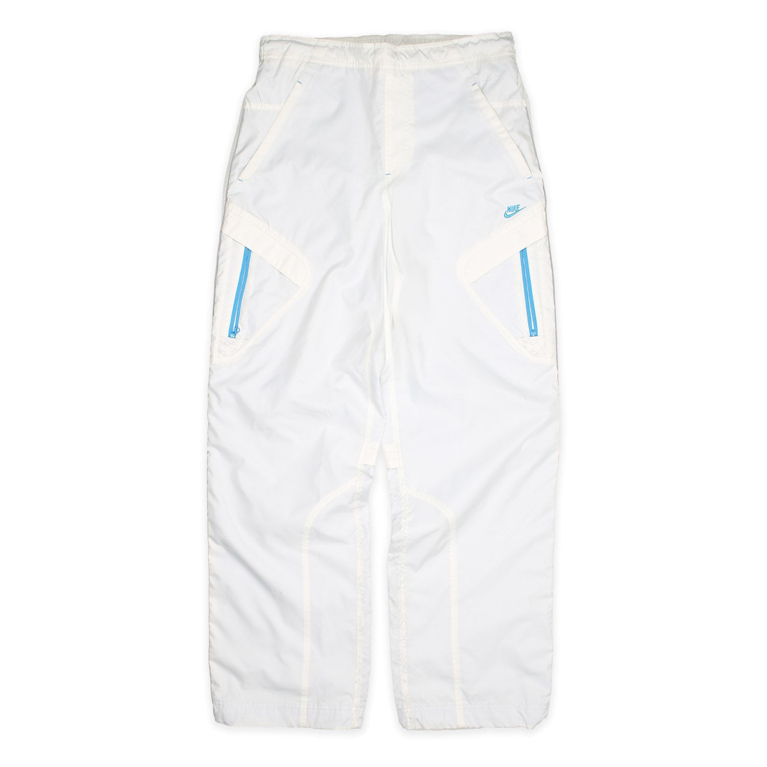 Nike Vintage Trackpants in Weiß Blau Größe L