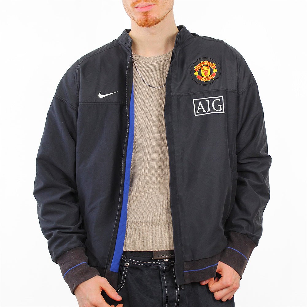 Nike Vintage Übergangsjacke Manchester United - Farbe: Black - Größe: L - VintageR2