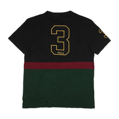 Polo Ralph Lauren Vintage T-Shirt in Schwarz Grün Rot Größe M
