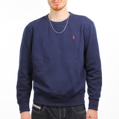 Ralph Lauren Basic Pullover - Farbe: Navy - Größe: M - VintageR2