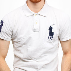 Ralph Lauren Big Pony Polo Shirt - Farbe: White - Größe: M - VintageR2