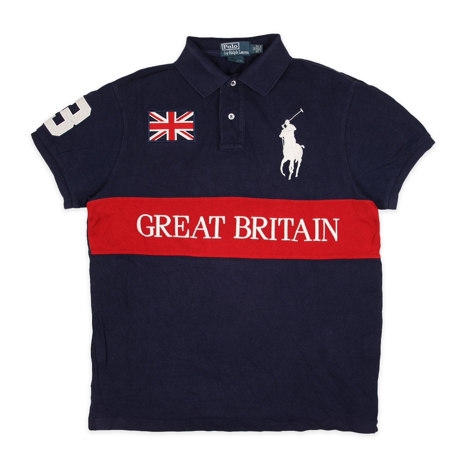 Ralph Lauren Chief Keef Great Britain Polo in Marineblau Größe M