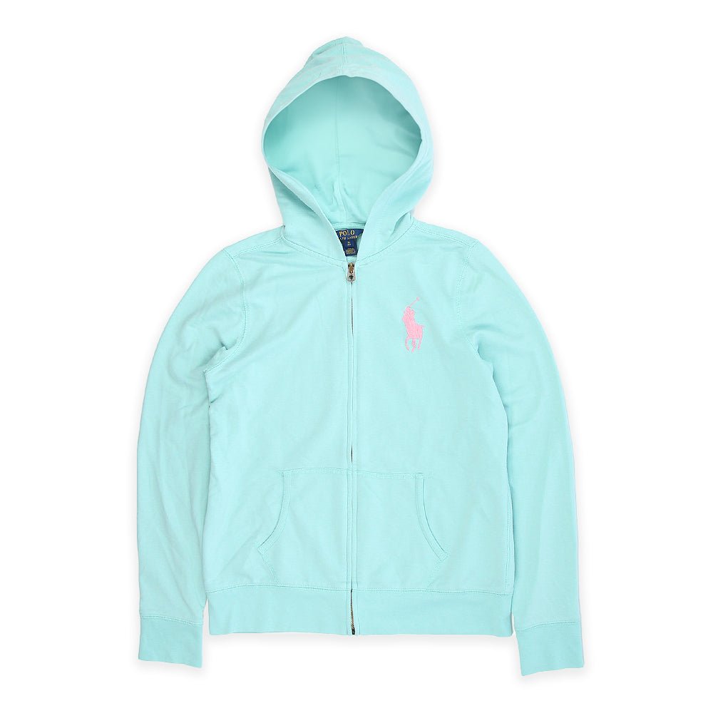 Ralph Lauren Chief Keef Hoodie - Farbe: Turquoise - Größe: S - VintageR2