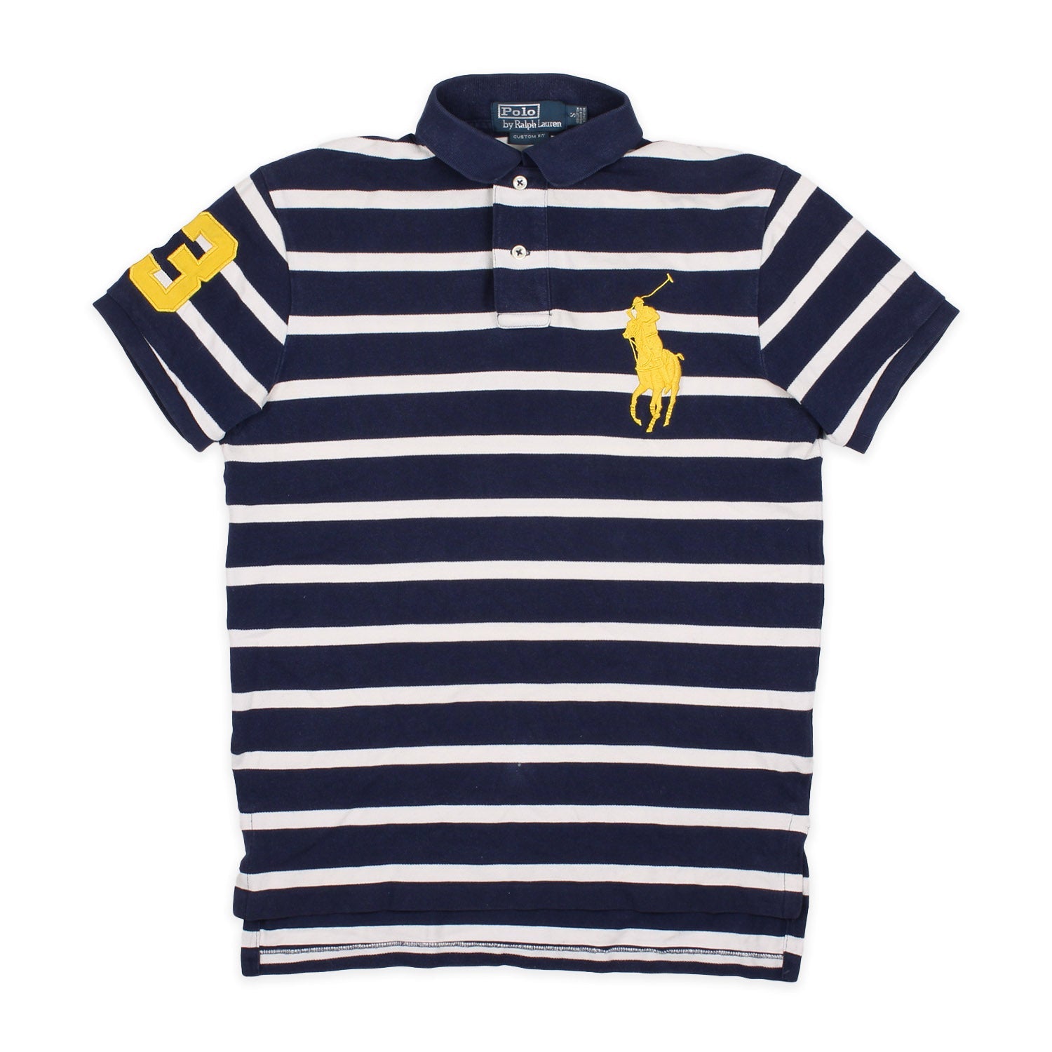 Ralph Lauren Chief Keef Polo in Marineblau Weiß Größe S