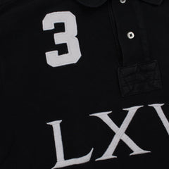 Ralph Lauren Chief Keef Polo in Schwarz Weiß Größe M