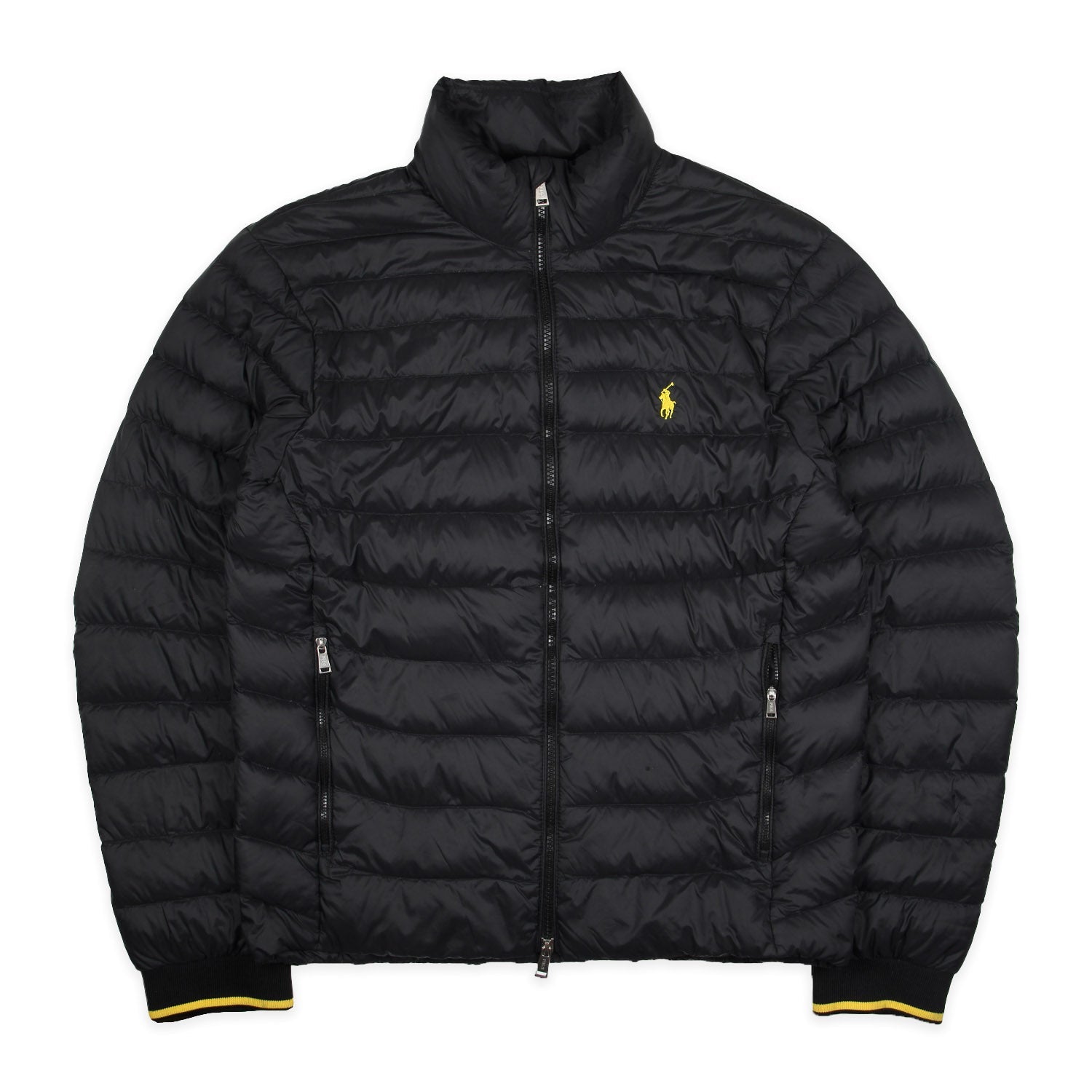 Ralph Lauren Daunenjacke in Schwarz Gelb Größe S