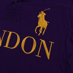 Ralph Lauren London Polo in Lila Gold Größe L