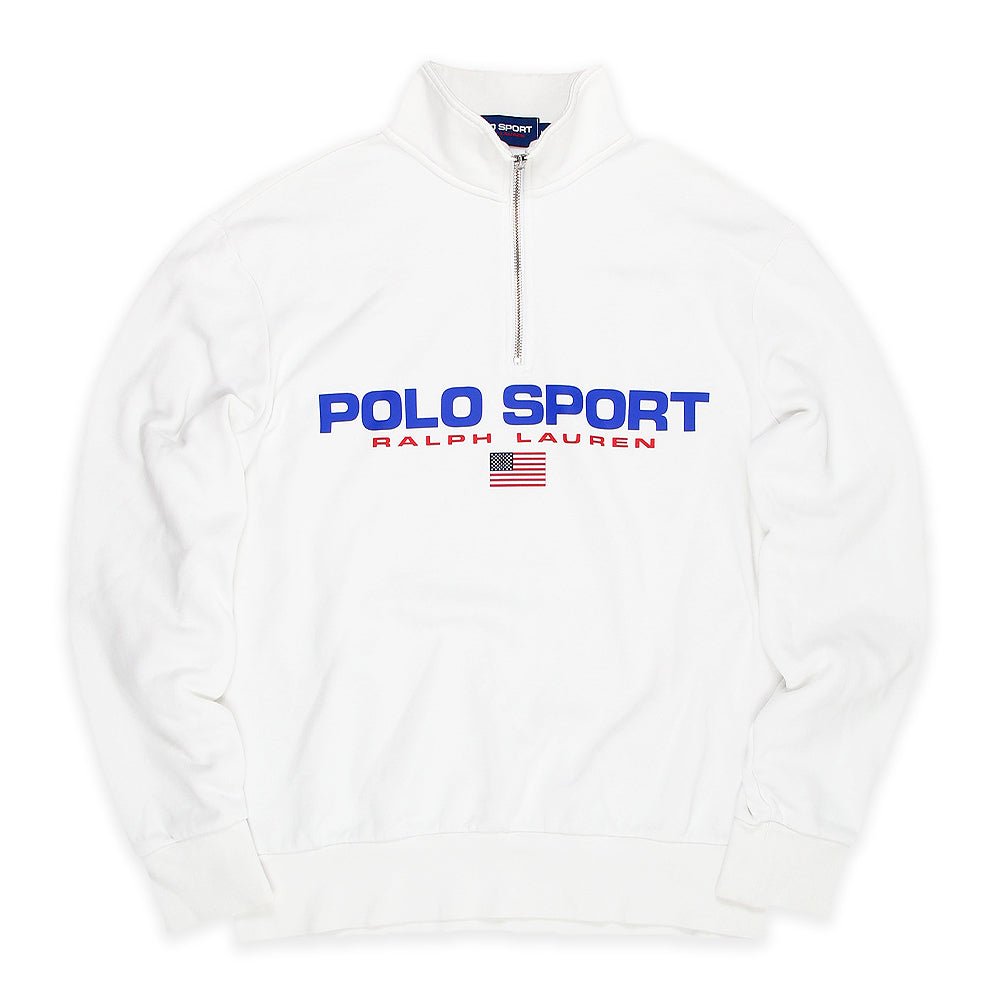 Ralph Lauren Polo Sport Troyer - Farbe: White - Größe: M - VintageR2