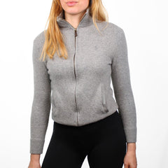 Ralph Lauren Strickjacke Troyer 100% Wolle - Farbe: Grey - Größe: S - VintageR2