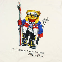 Ralph Lauren Teddy T-Shirt in Weiß Größe M