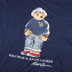 Ralph Lauren Teddybär T - Shirt - Farbe: Navy - Größe: S - VintageR2
