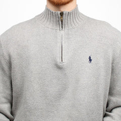 Ralph Lauren Vintage Knit Troyer - Farbe: Grey - Größe: L - VintageR2