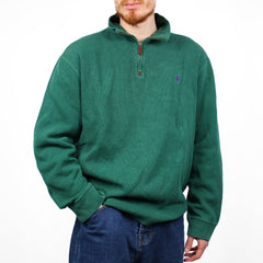 Ralph Lauren Vintage Troyer Pullover - Farbe: Green - Größe: XXL - VintageR2