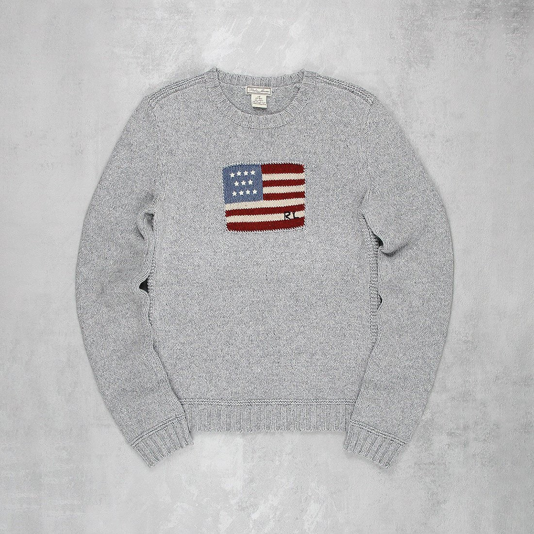 Ralph Lauren Vintage USA Strickpullover - Farbe: Grey - Größe: S - VintageR2