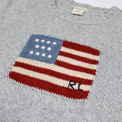 Ralph Lauren Vintage USA Strickpullover - Farbe: Grey - Größe: S - VintageR2
