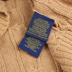 Ralph Lauren Zopfmuster Pullover - Farbe: Beige - Größe: M - VintageR2