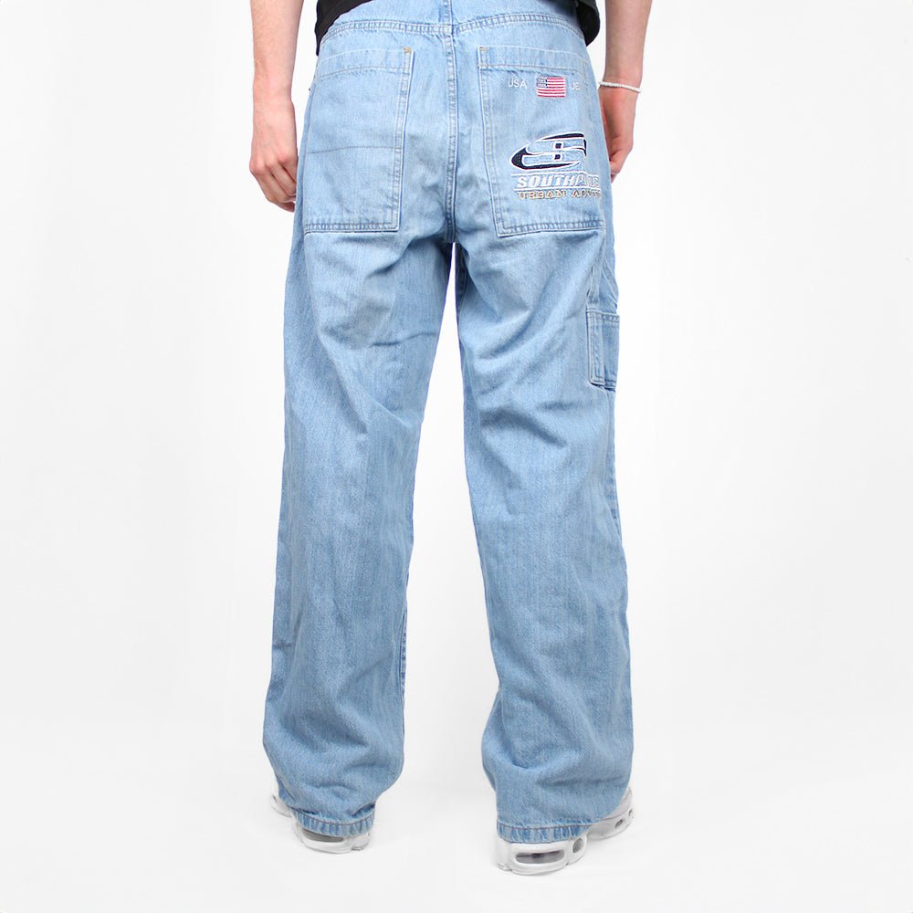 Southpole Vintage Carpenter Bleached Jeans - Farbe: LightSkyBlue - Größe: L - VintageR2