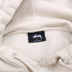 Stüssy Hoodie Spellout - Farbe: Beige - Größe: L - VintageR2