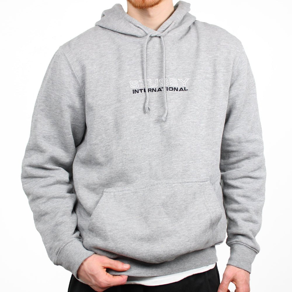 Stüssy International Vintage Hoodie - Farbe: Grey - Größe: L - VintageR2