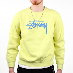 Stüssy Pullover Middle Logo - Farbe: Gold - Größe: M - VintageR2