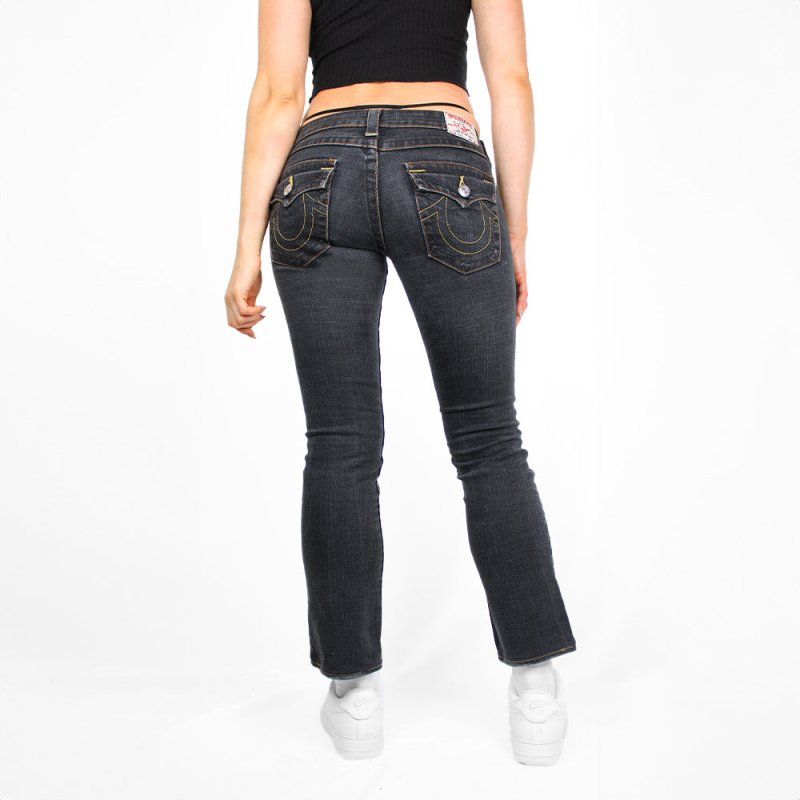 True Religion Super-Slim-Fit Jeans - Farbe: Black - Größe: S - VintageR2