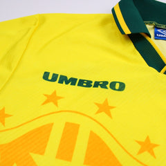 Umbro Brasilien Retro Trikot 94 - 97 - Farbe: Gold - Größe: XL - VintageR2