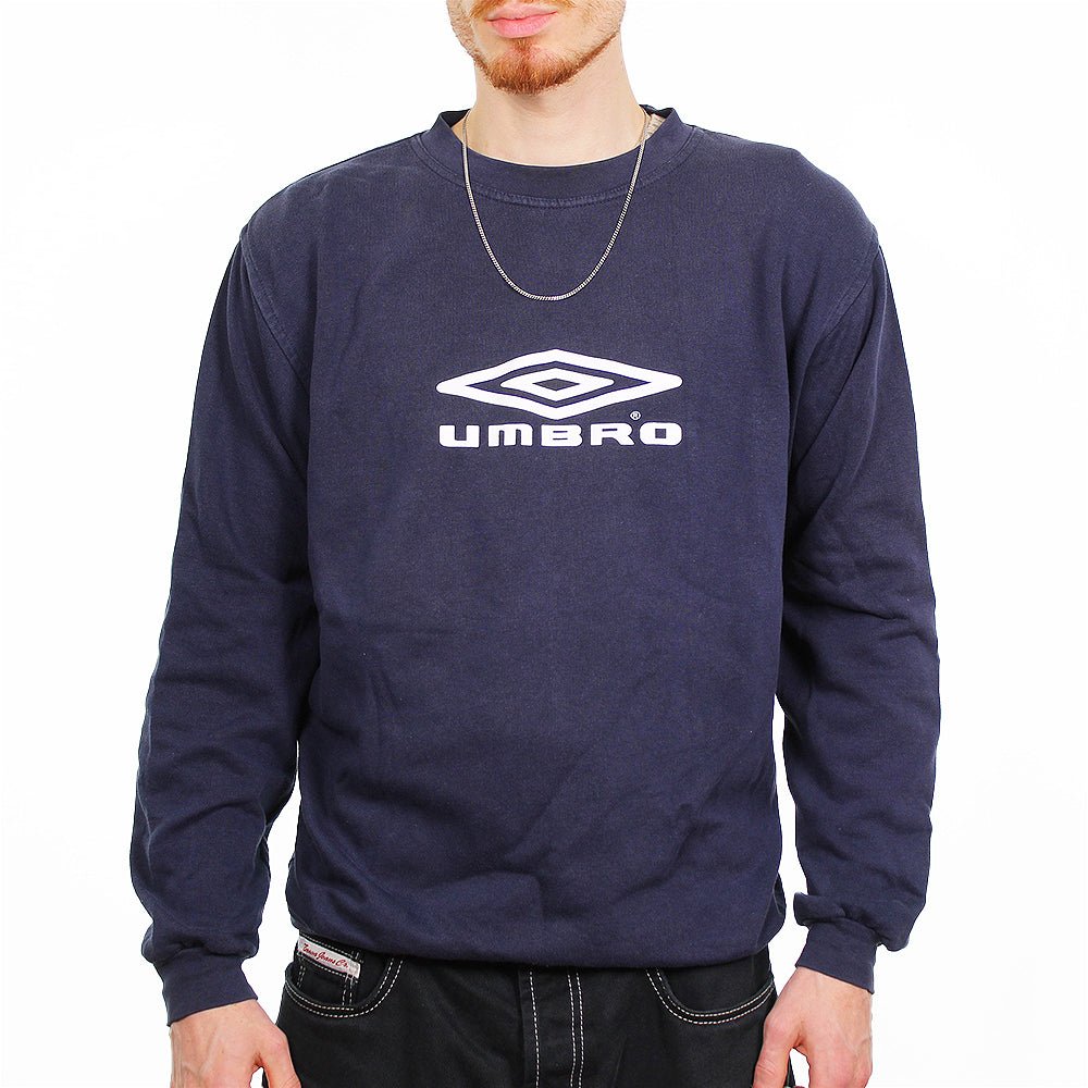 Umbro Vintage Sweater - Farbe: Navy - Größe: L - VintageR2