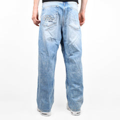 Vintage Pelle Pelle Baggy Jeans - Farbe: LightSkyBlue - Größe: L - VintageR2