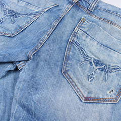 Vintage Trashed Jeans - Farbe: LightSkyBlue - Größe: XL - VintageR2