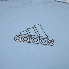 Adidas Vintage Embroid T-Shirt - Farbe: LightSkyBlue - Größe: XL - vintageR2
