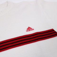 Adidas Vintage Knit Sweater - Farbe: Beige - Größe: L - vintageR2